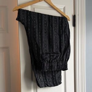 Briggs New York Black Striped Joggers